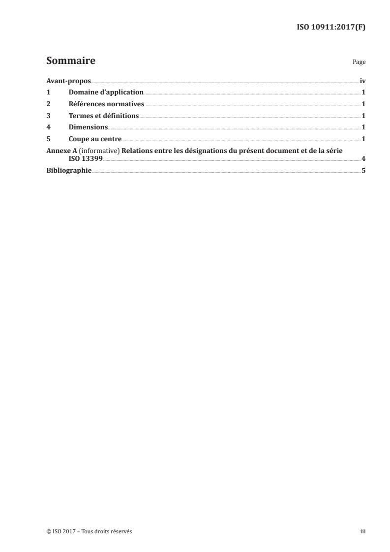ISO 10911:2017 ISO 10911:2017 - Fraises cylindriques deux tailles monobloc en métaux-durs — Dimensions/26/2017 - Page 3 preview