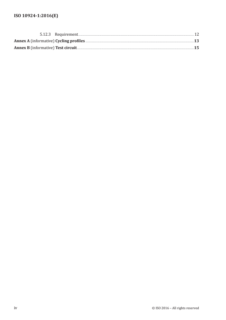 ISO 10924-1:2016 ISO 10924-1:2016 - Road vehicles — Circuit breakers — Part 1: Definitions and general test requirements/4/2016 - Page 4 preview