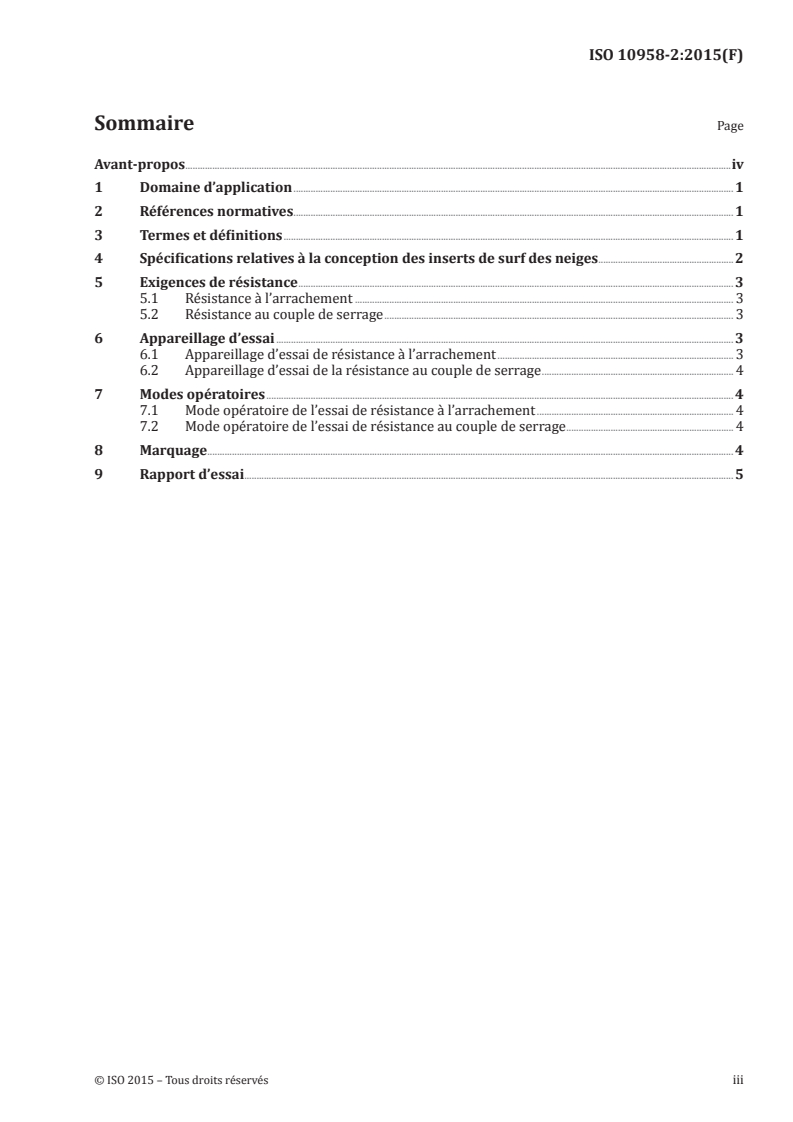 ISO 10958-2:2015 ISO 10958-2:2015 - Surfs des neiges — Zone de montage de la fixation — Partie 2: Exigences et méthodes d'essai relatives aux surfs des neiges munis d'inserts/17/2015 - Page 3 preview