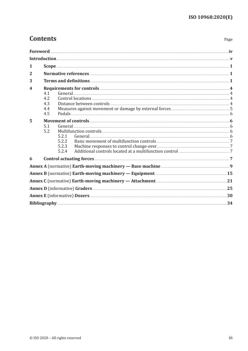 ISO 10968:2020 ISO 10968:2020 - Earth-moving machinery — Operator's controls/4/2020 - Page 3 preview