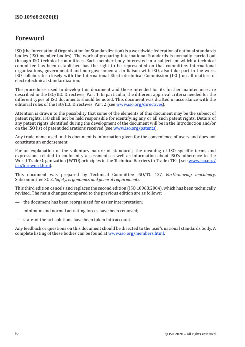 ISO 10968:2020 ISO 10968:2020 - Earth-moving machinery — Operator's controls/4/2020 - Page 4 preview
