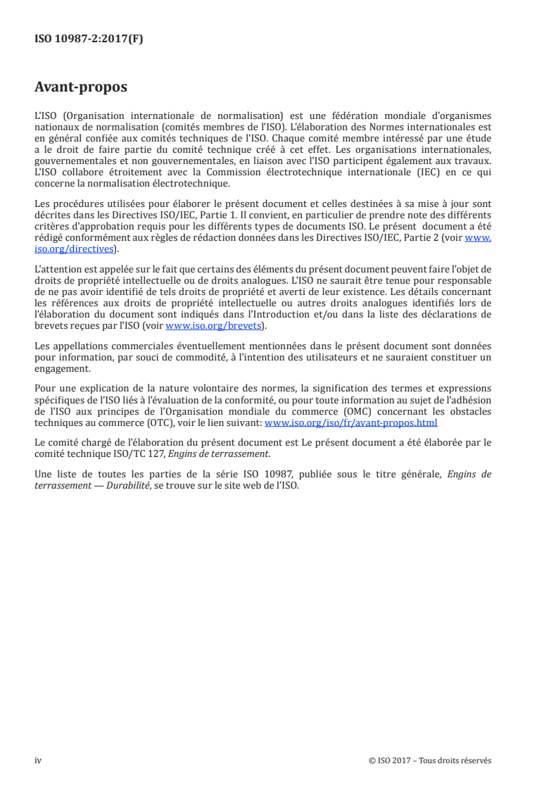 ISO 10987-2:2017 ISO 10987-2:2017 - Engins de terrassement — Durabilité — Partie 2: Réfection/23/2017 - Page 4 preview