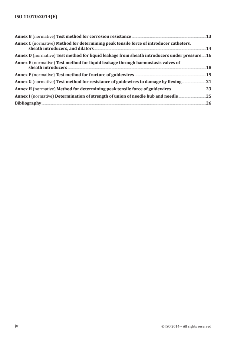 ISO 11070:2014 ISO 11070:2014 - Sterile single-use intravascular introducers, dilators and guidewires/31/2014 - Page 4 preview
