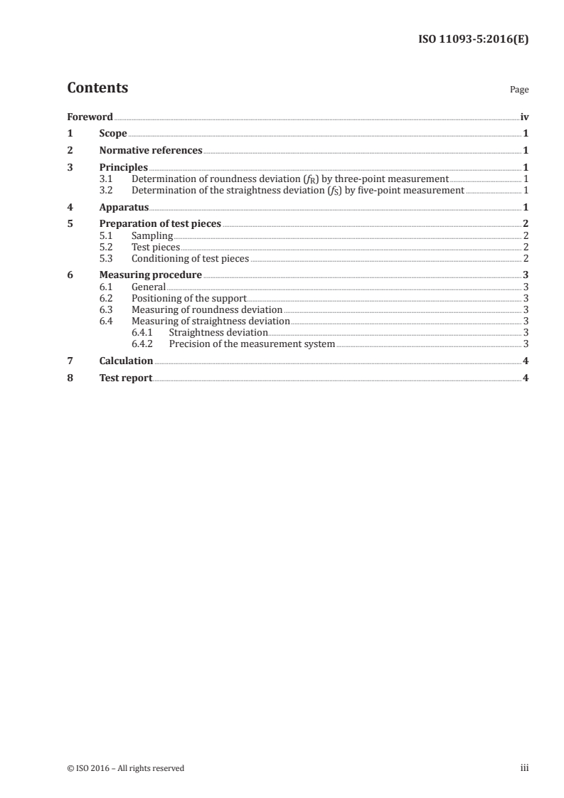 ISO 11093-5:2016 ISO 11093-5:2016 - Paper and board — Testing of cores — Part 5: Determination of characteristics of concentric rotation/19/2016 - Page 3 preview