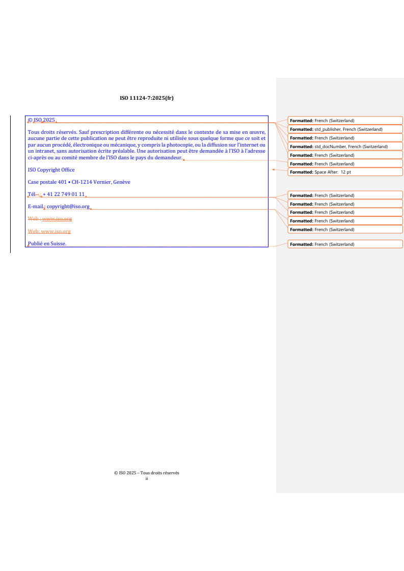 REDLINE ISO 11124-7:2025 - Préparation des subjectiles d'acier avant application de peintures et de produits assimilés — Spécifications des abrasifs métalliques destinés au décapage par projection — Partie 7: Grenailles angulaires de fonte blanche à haute teneur en chrome
Released:9. 09. 2025