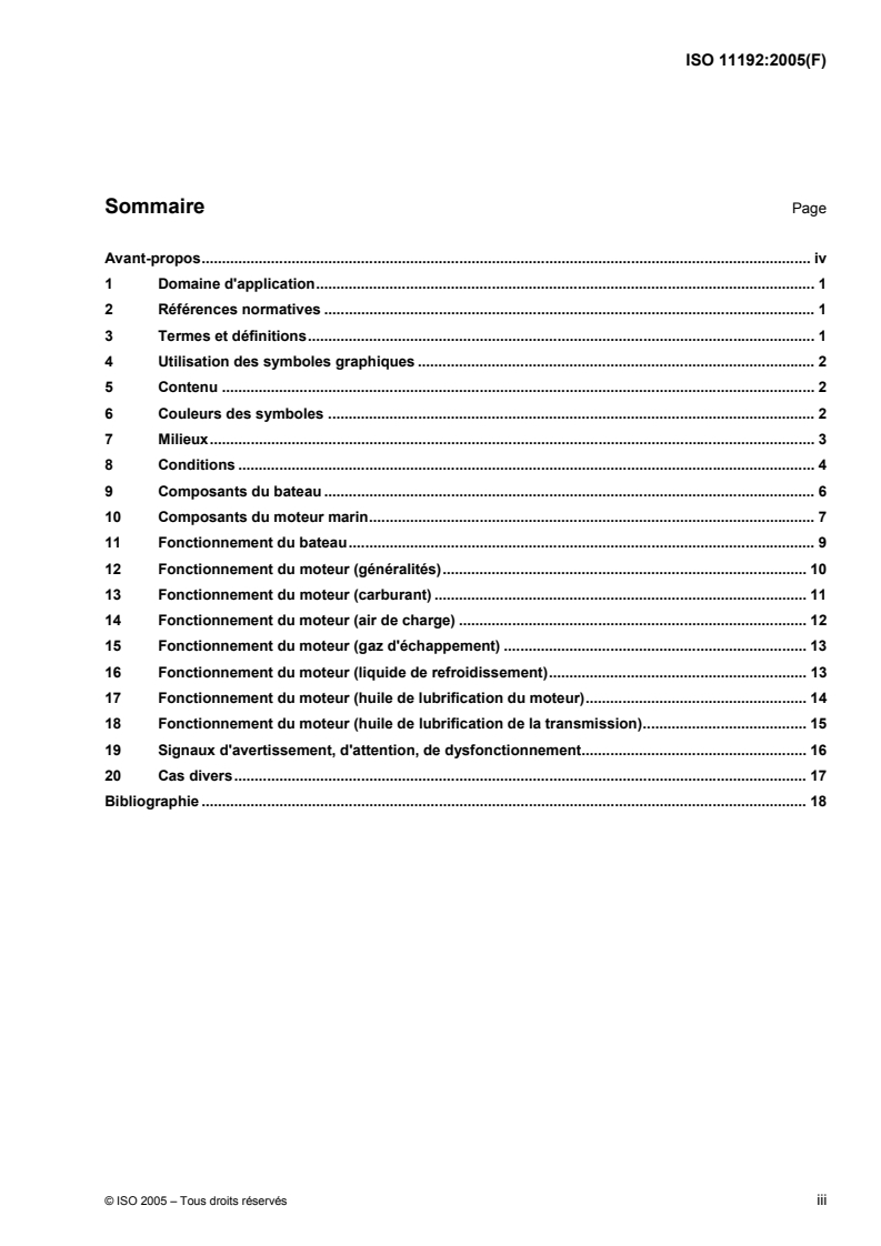 ISO 11192:2005 ISO 11192:2005 - Petits navires — Symboles graphiques/27/2005 - Page 3 preview