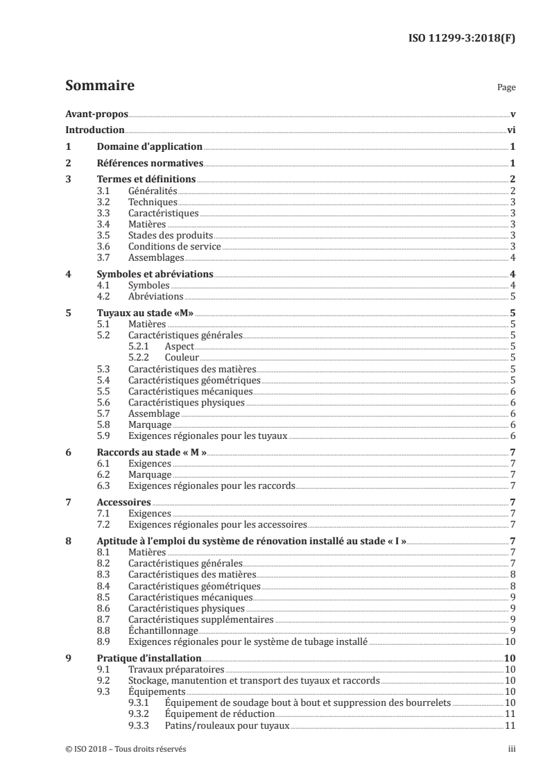 ISO 11299-3:2018 ISO 11299-3:2018 - Systèmes de canalisations en plastique pour la rénovation des réseaux enterrés de distribution de gaz — Partie 3: Tubage par tuyau continu sans espace annulaire
Released:10/26/2018 - Page 3 preview