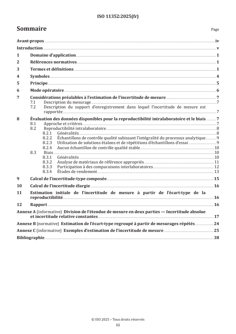 ISO 11352:2025 ISO 11352:2025 - Qualité de l'eau — Estimation de l'incertitude de mesure basée sur des données de validation et de contrôle qualité
Released:1. 09. 2025 - Page 3 preview