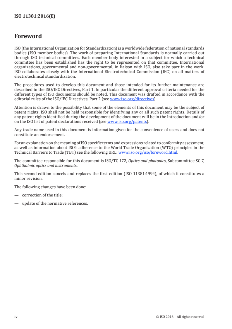 ISO 11381:2016 ISO 11381:2016 - Ophthalmic optics — Spectacle frames — Screw threads/27/2016 - Page 4 preview