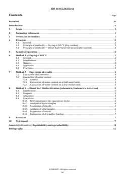ISO 11465:2025 - Sludge and solid environmental matrices — Determination of dry residue or water content and calculation of the dry matter fraction on a mass basis
Released:28. 08. 2025 - Page 3 preview