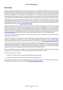 ISO 11465:2025 - Sludge and solid environmental matrices — Determination of dry residue or water content and calculation of the dry matter fraction on a mass basis
Released:28. 08. 2025 - Page 4 preview