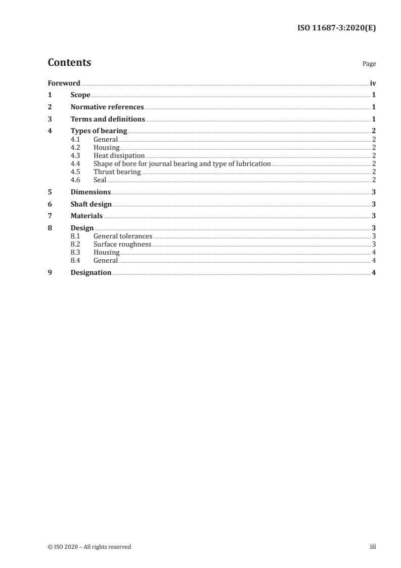 ISO 11687-3:2020 ISO 11687-3:2020 - Plain bearings — Pedestal plain bearings — Part 3: Centre flange bearings/16/2020 - Page 3 preview