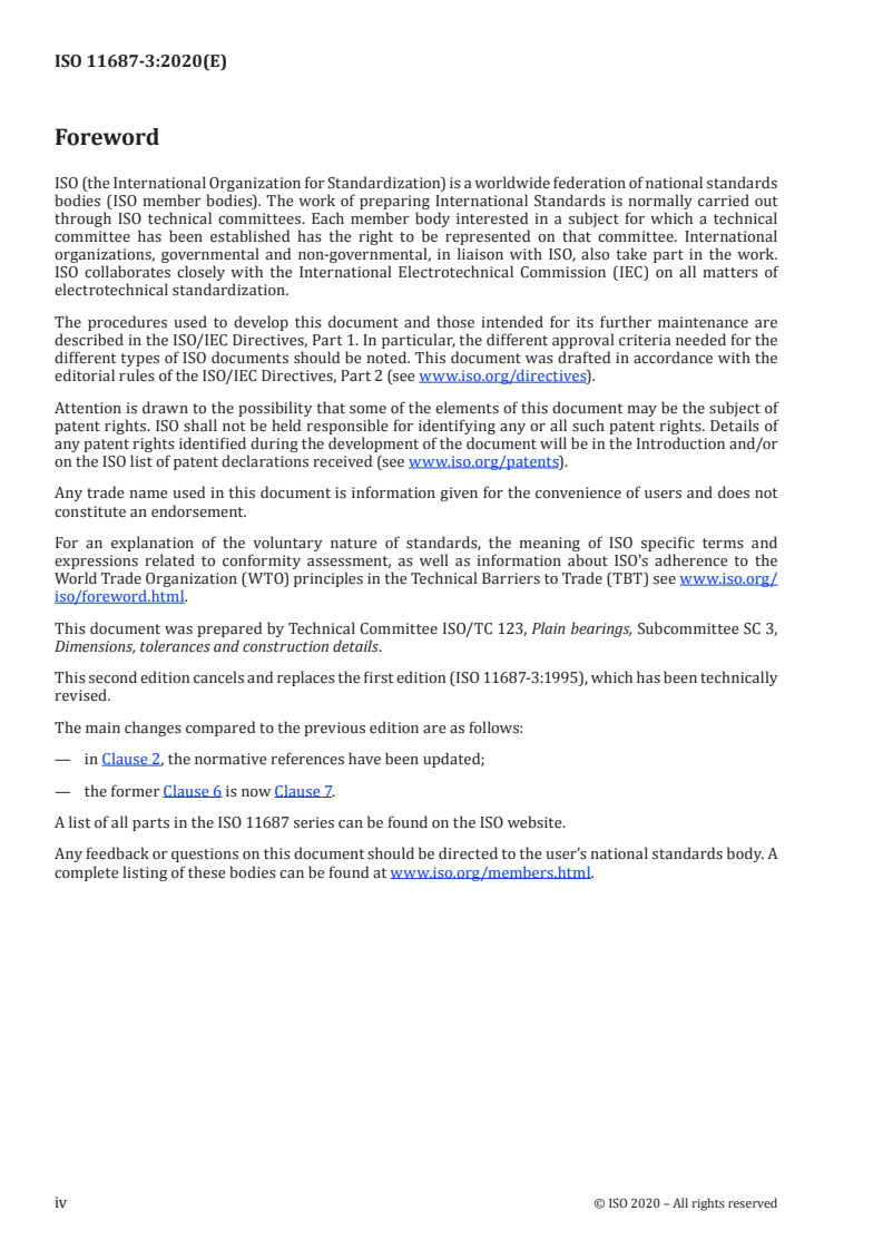 ISO 11687-3:2020 ISO 11687-3:2020 - Plain bearings — Pedestal plain bearings — Part 3: Centre flange bearings/16/2020 - Page 4 preview