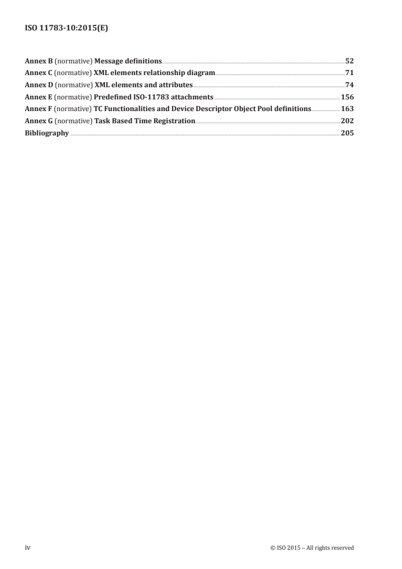 ISO 11783-10:2015 ISO 11783-10:2015 - Tractors and machinery for agriculture and forestry — Serial control and communications data network — Part 10: Task controller and management information system data interchange/9/2015 - Page 4 preview