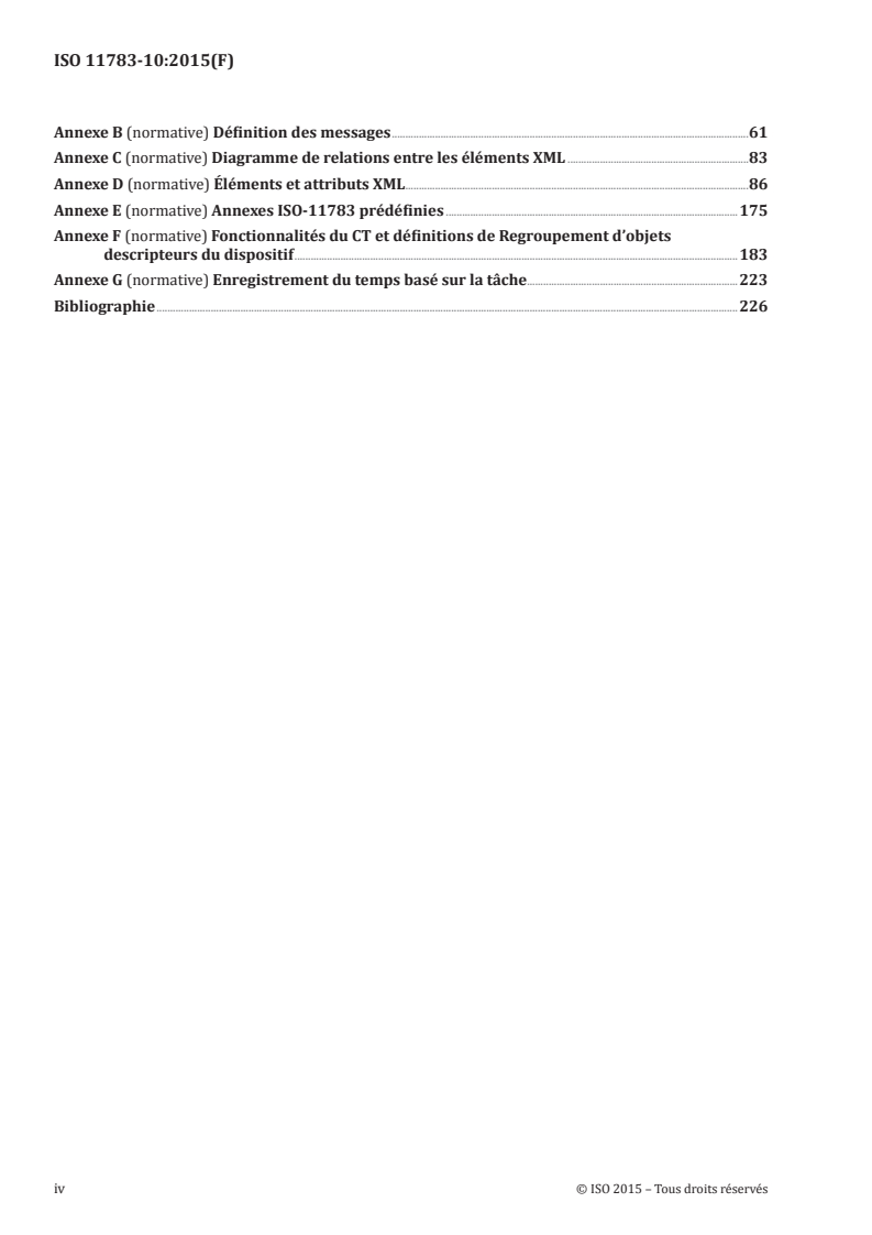 ISO 11783-10:2015 ISO 11783-10:2015 - Tracteurs et matériels agricoles et forestiers — Réseaux de commande et de communication de données en série — Partie 10: Contrôleur de tâches et échange de données des systèmes d'information de gestion/9/2015 - Page 4 preview