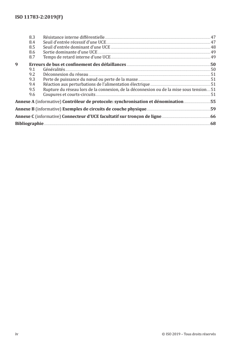 ISO 11783-2:2019 ISO 11783-2:2019 - Tracteurs et matériels agricoles et forestiers — Réseaux de commande et de communication de données en série — Partie 2: Couche physique/1/2019 - Page 4 preview