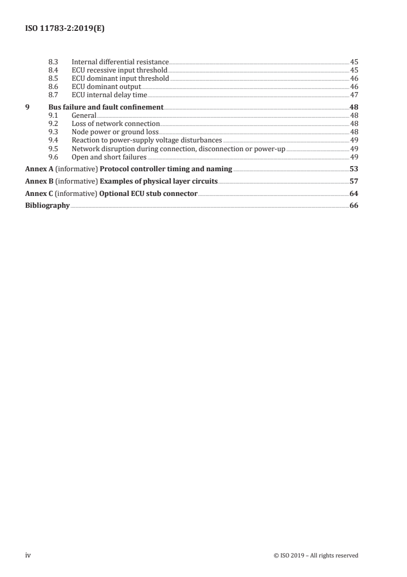 ISO 11783-2:2019 ISO 11783-2:2019 - Tractors and machinery for agriculture and forestry — Serial control and communications data network — Part 2: Physical layer/1/2019 - Page 4 preview