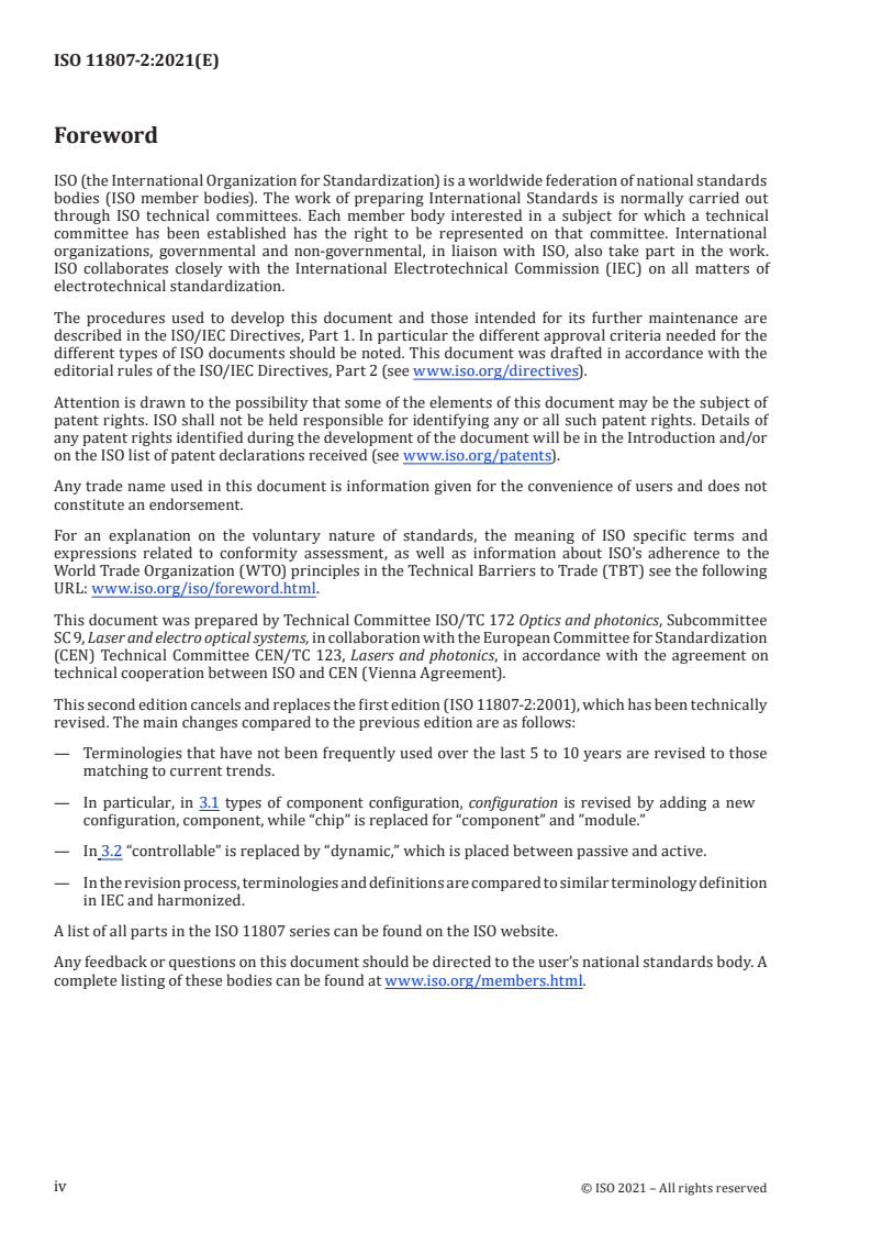 ISO 11807-2:2021 ISO 11807-2:2021 - Integrated optics — Vocabulary — Part 2: Terms used in classification
Released:10/12/2021 - Page 4 preview