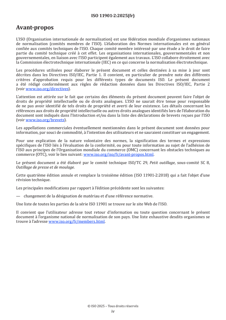 ISO 11901-2:2025 ISO 11901-2:2025 - Outillage de presse — Ressorts à gaz — Partie 2: Spécifications des accessoires
Released:1. 09. 2025 - Page 4 preview