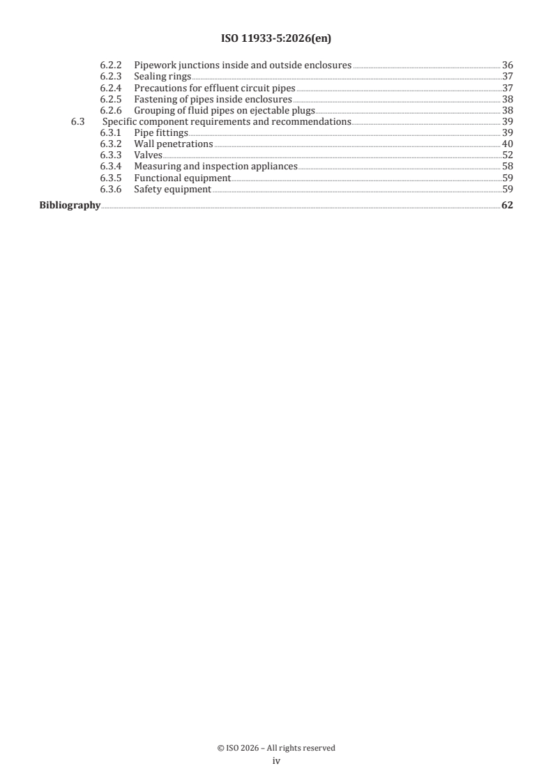 ISO 11933-5:2026 ISO 11933-5:2026 - Components for containment enclosures — Part 5: Penetrations for electrical and fluid circuits - Page 4 preview