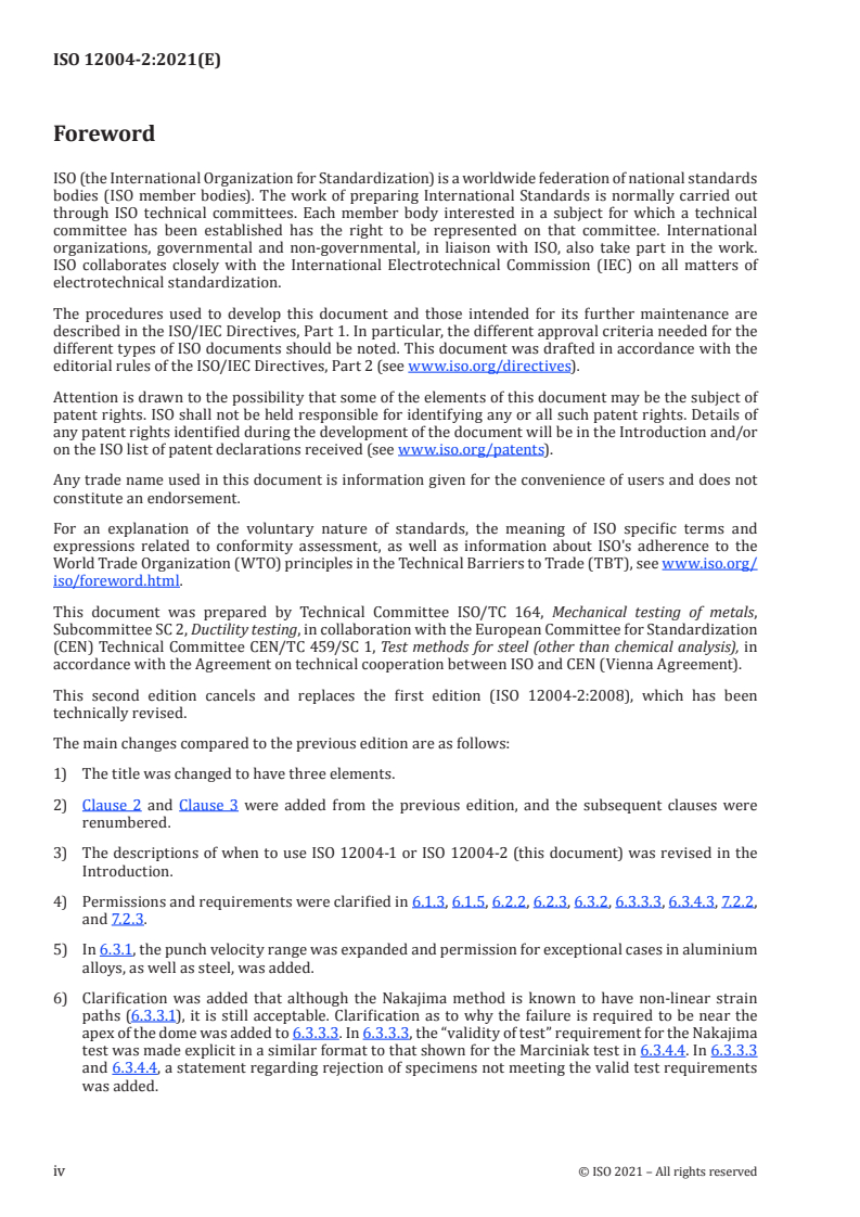 ISO 12004-2:2021 ISO 12004-2:2021 - Metallic materials — Determination of forming-limit curves for sheet and strip — Part 2: Determination of forming-limit curves in the laboratory/10/2021 - Page 4 preview