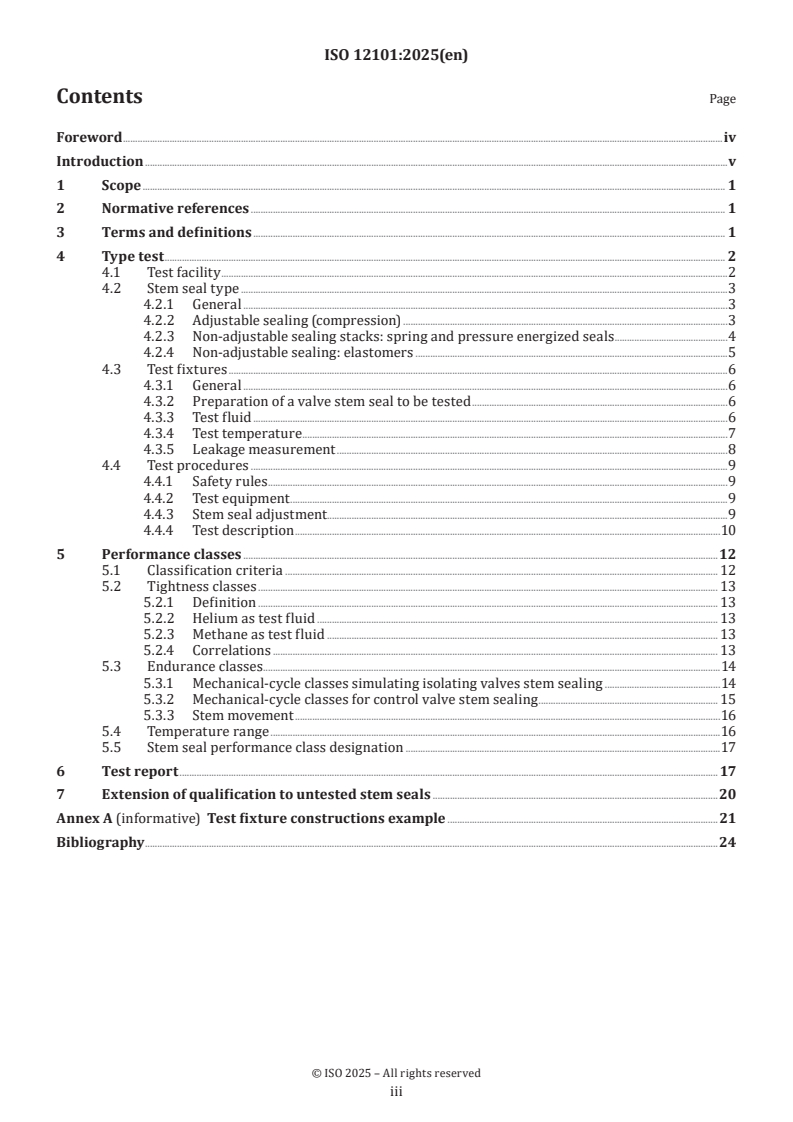 ISO 12101:2025 ISO 12101:2025 - Industrial valves — Measurement, test and qualification procedures for fugitive emissions — Classification system and qualification procedures for type testing of stem seals for valves
Released:13. 06. 2025 - Page 3 preview