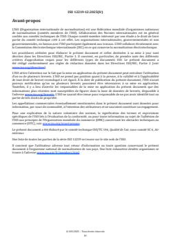 ISO 12219-12:2025 ISO 12219-12:2025 - Air intérieur des véhicules routiers — Partie 12: Méthodes d'essai pour la détermination des caractéristiques d'embuage des matériaux de garnissage en polyvinylchlorure (PVC) ou en polyuréthane dans l'habitacle automobile
Released:26. 05. 2025 - Page 4 preview