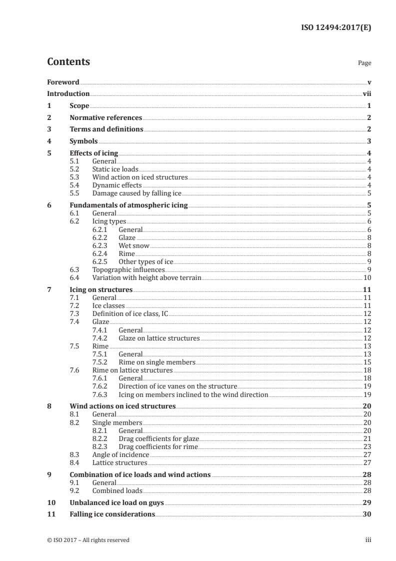 ISO 12494:2017 ISO 12494:2017 - Atmospheric icing of structures/30/2017 - Page 3 preview