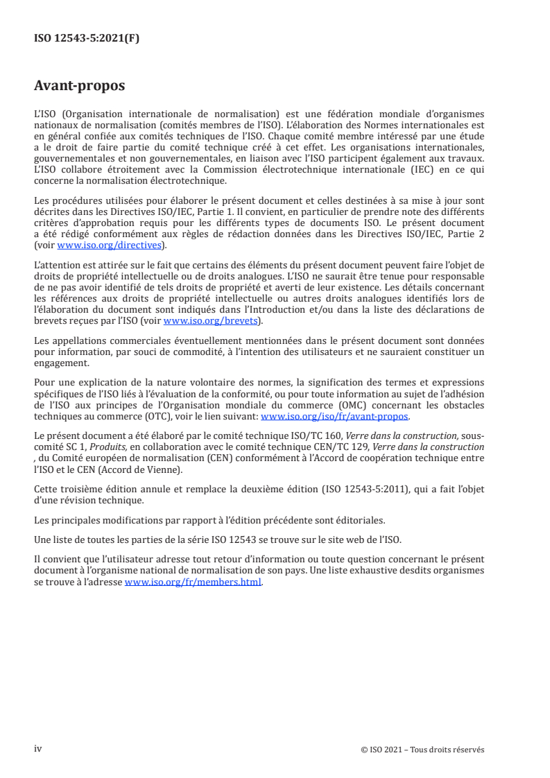 ISO 12543-5:2021 ISO 12543-5:2021 - Verre dans la construction — Verre feuilleté et verre feuilleté de sécurité — Partie 5: Dimensions et façonnage des bords
Released:12/15/2021 - Page 4 preview