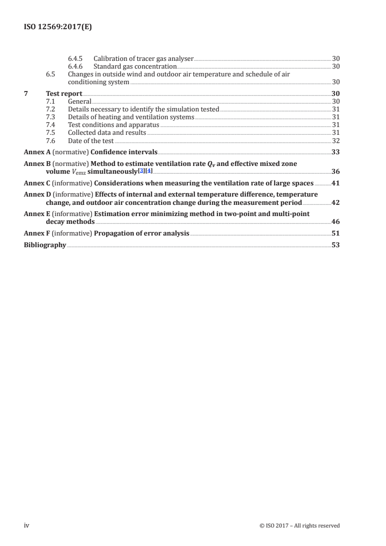 ISO 12569:2017 ISO 12569:2017 - Thermal performance of buildings and materials — Determination of specific airflow rate in buildings — Tracer gas dilution method/14/2017 - Page 4 preview