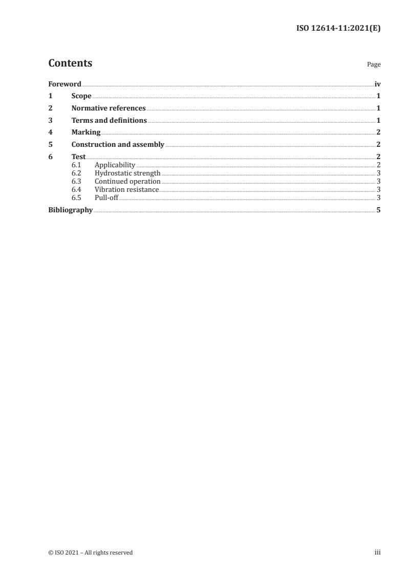 ISO 12614-11:2021 ISO 12614-11:2021 - Road vehicles — Liquefied natural gas (LNG) fuel system components — Part 11: Fittings/4/2021 - Page 3 preview