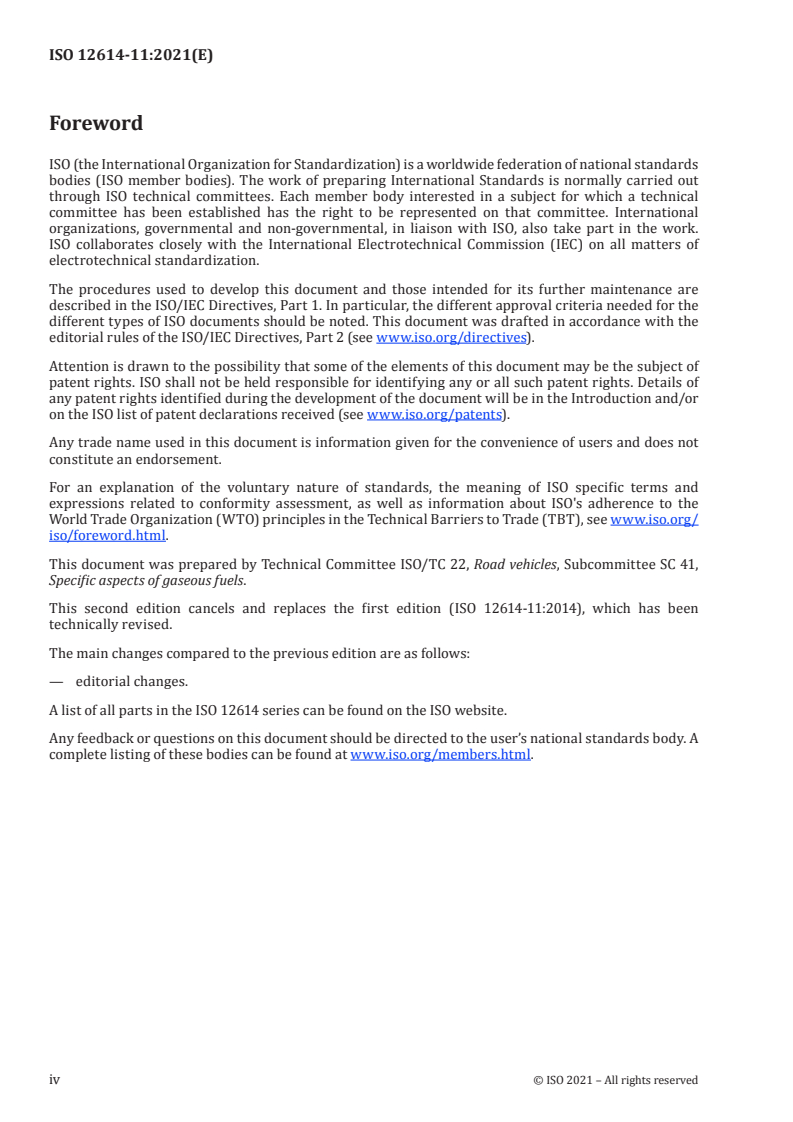 ISO 12614-11:2021 ISO 12614-11:2021 - Road vehicles — Liquefied natural gas (LNG) fuel system components — Part 11: Fittings/4/2021 - Page 4 preview