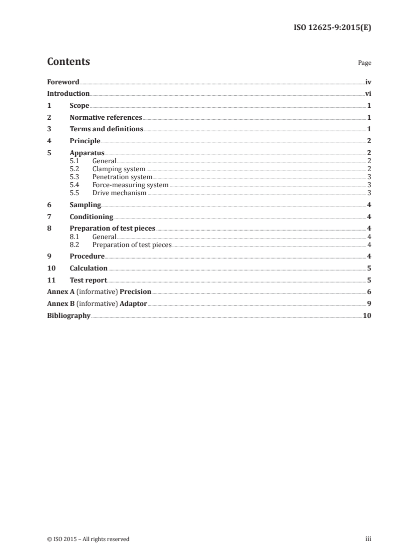 ISO 12625-9:2015 ISO 12625-9:2015 - Tissue paper and tissue products — Part 9: Determination of ball burst strength/5/2015 - Page 3 preview