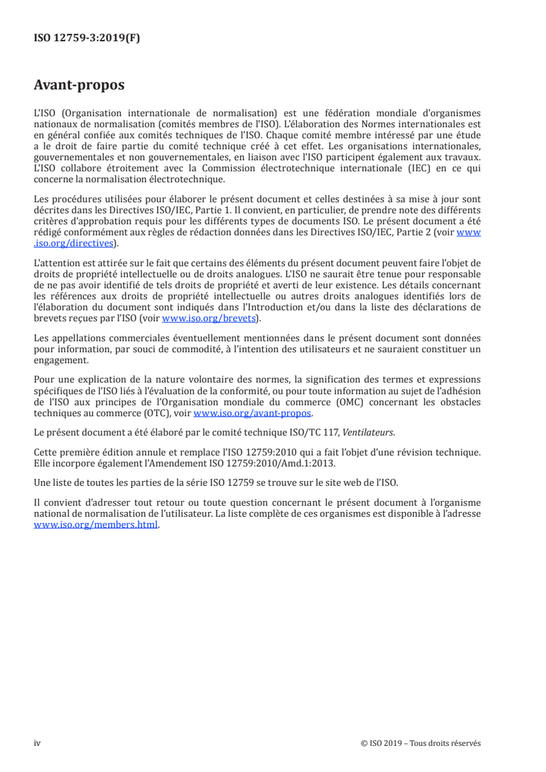 ISO 12759-3:2019 ISO 12759-3:2019 - Ventilateurs — Classification du rendement des ventilateurs — Partie 3: Ventilateurs non entraînés à vitesse maximale de fonctionnement/11/2019 - Page 4 preview