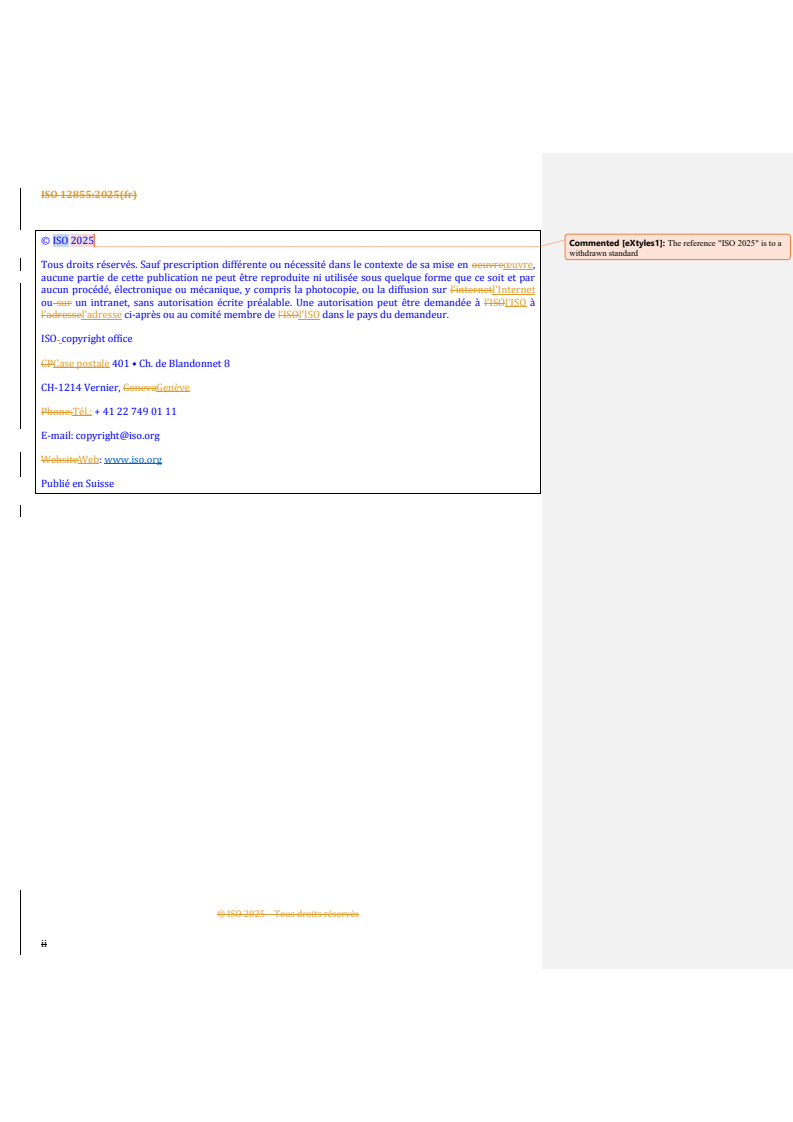 ISO 12855:2025 REDLINE ISO 12855:2025 - Perception de télépéage — Échange d'informations entre la prestation de service et la perception du péage
Released:22. 10. 2025