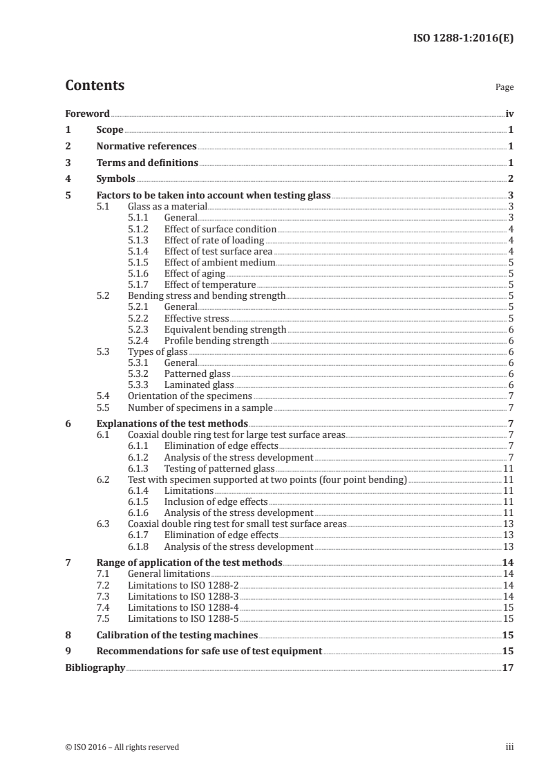 ISO 1288-1:2016 ISO 1288-1:2016 - Glass in building — Determination of the bending strength of glass — Part 1: Fundamentals of testing glass/16/2016 - Page 3 preview
