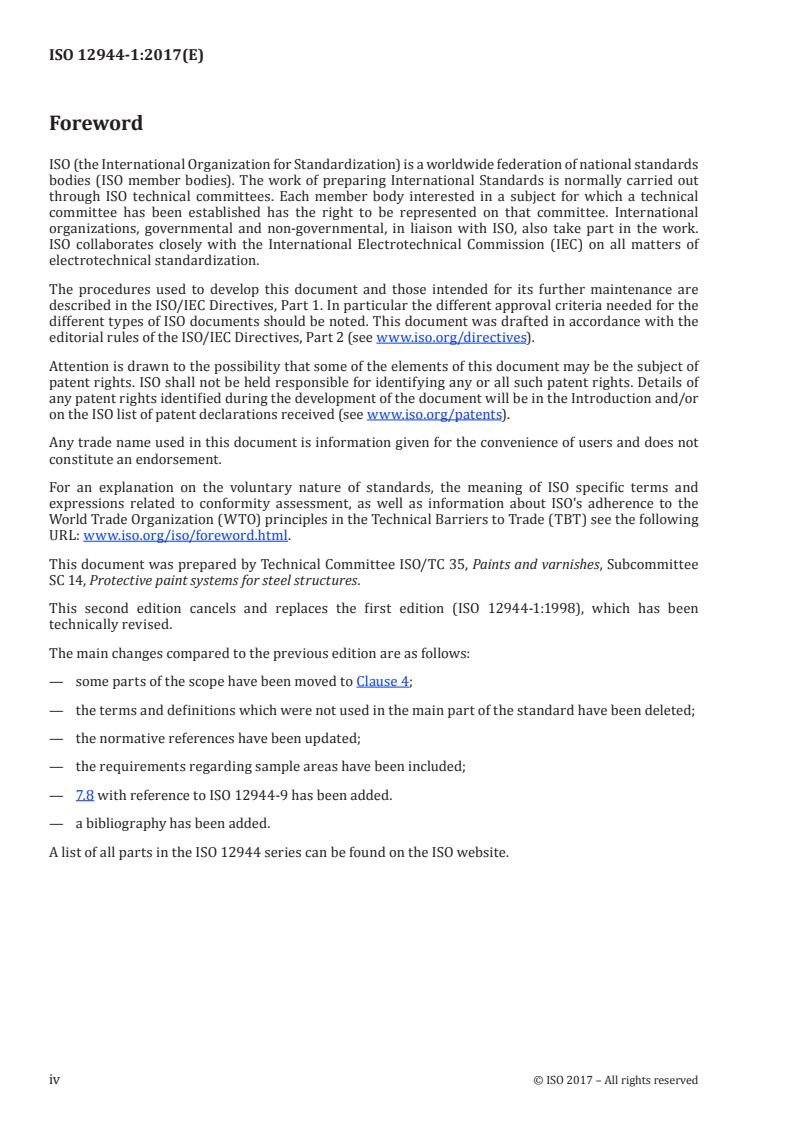 ISO 12944-1:2017 ISO 12944-1:2017 - Paints and varnishes — Corrosion protection of steel structures by protective paint systems — Part 1: General introduction
Released:11/13/2017 - Page 4 preview
