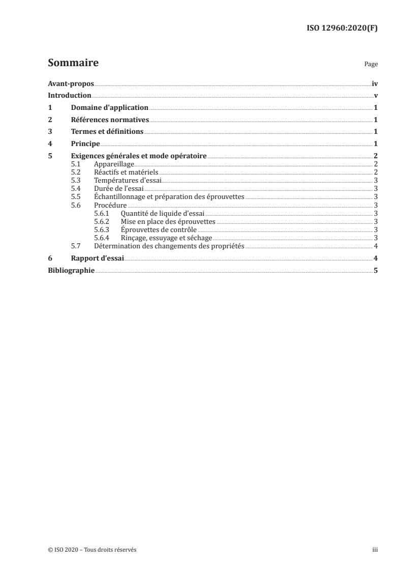 ISO 12960:2020 ISO 12960:2020 - Géotextiles et produits apparentés — Méthodes d'essai sélectives pour la détermination de la résistance aux liquides acides et alcalins/29/2020 - Page 3 preview