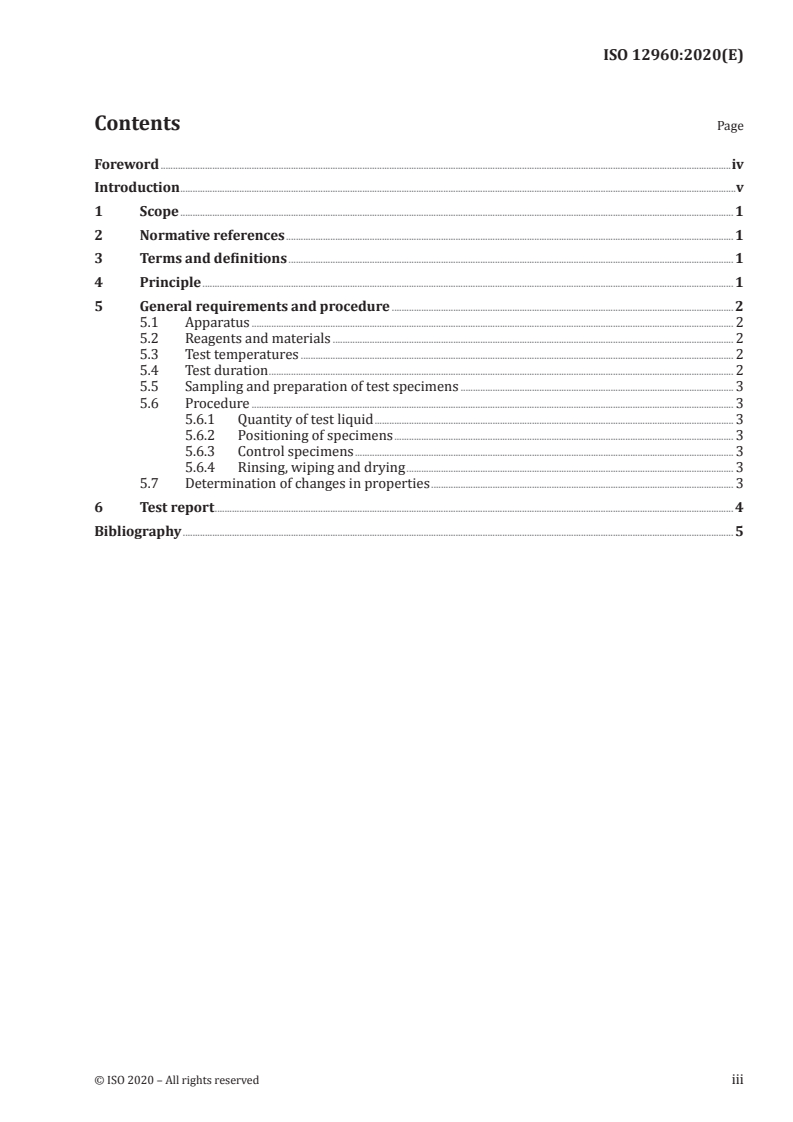 ISO 12960:2020 ISO 12960:2020 - Geotextiles and geotextile-related products — Screening test methods for determining the resistance to acid and alkaline liquids/29/2020 - Page 3 preview