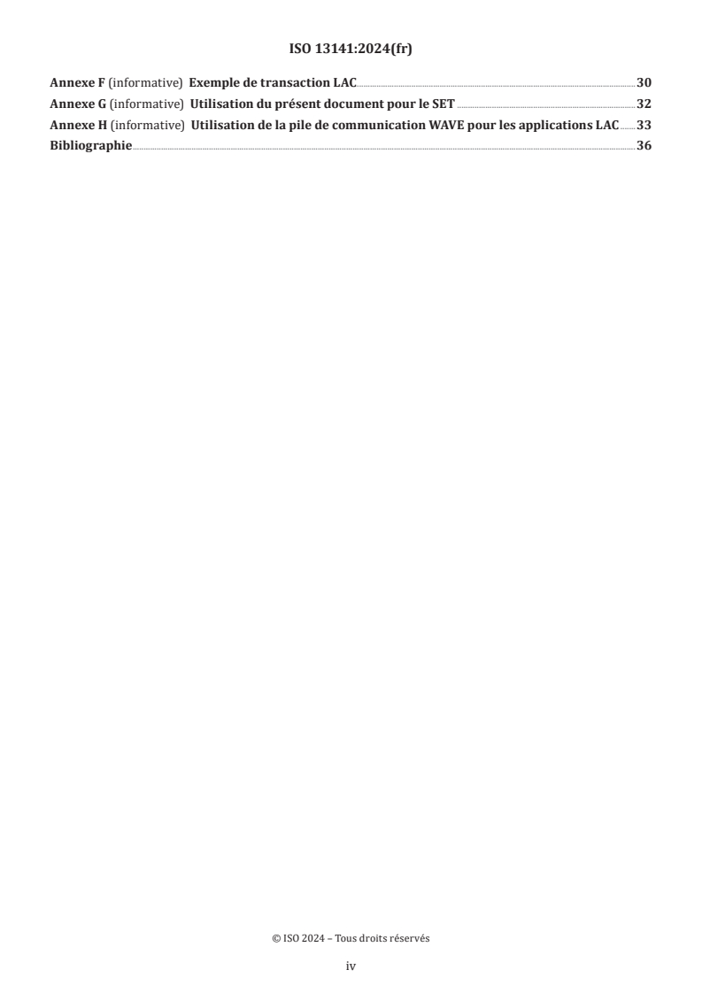 ISO 13141:2024 ISO 13141:2024 - Perception de télépéage — Communications d'augmentation de localisations pour systèmes autonomes
Released:3/27/2024 - Page 4 preview