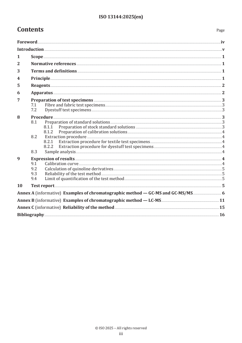 ISO 13144:2025 ISO 13144:2025 - Textiles — Determination of quinoline, isoquinoline and certain derivatives
Released:12. 12. 2025 - Page 3 preview