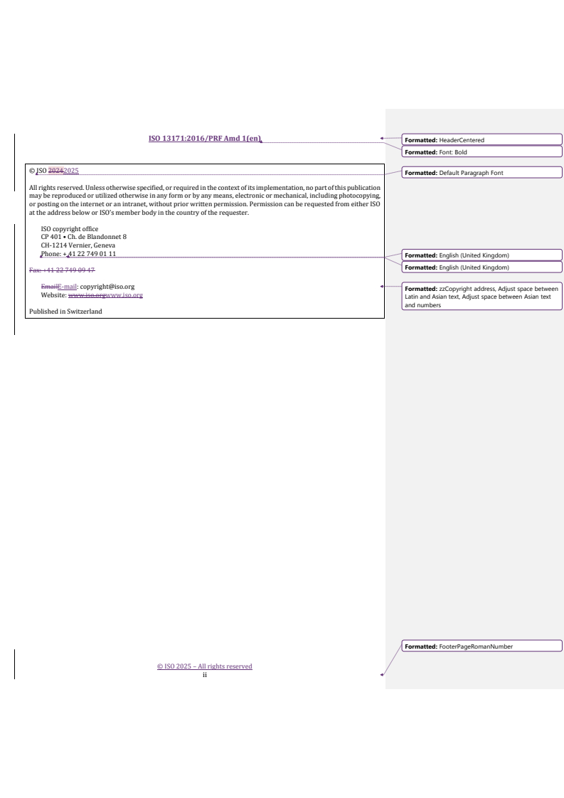 REDLINE ISO 13171:2016/PRF Amd 1 - Essential oil of oregano [Origanum vulgare L. subsp. hirtum (Link) letsw] — Amendment 1
Released:6. 06. 2025