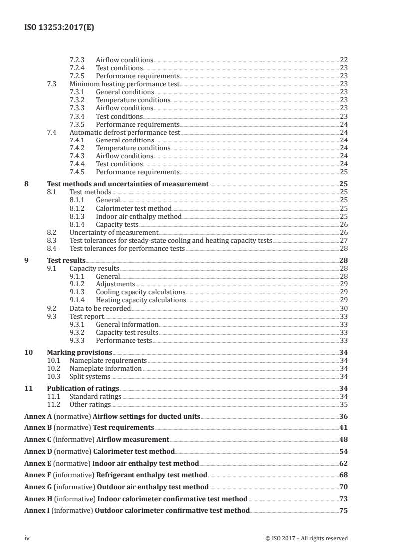ISO 13253:2017 ISO 13253:2017 - Ducted air-conditioners and air-to-air heat pumps — Testing and rating for performance/18/2017 - Page 4 preview