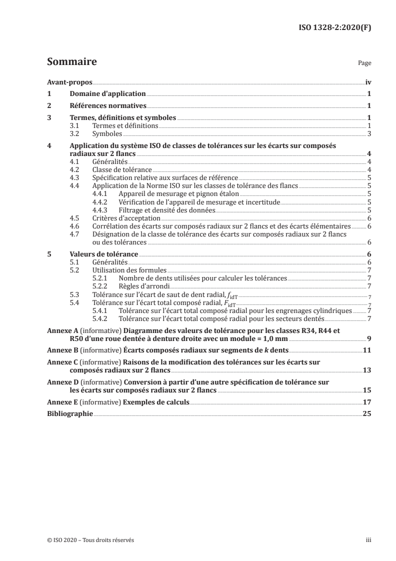 SIST ISO 1328-2:2023 ISO 1328-2:2020 - Engrenages cylindriques — Système ISO de classification des tolérances sur flancs — Partie 2: Définitions et valeurs admissibles des écarts sur composés radiaux sur 2 flancs/19/2020 - Page 3 preview