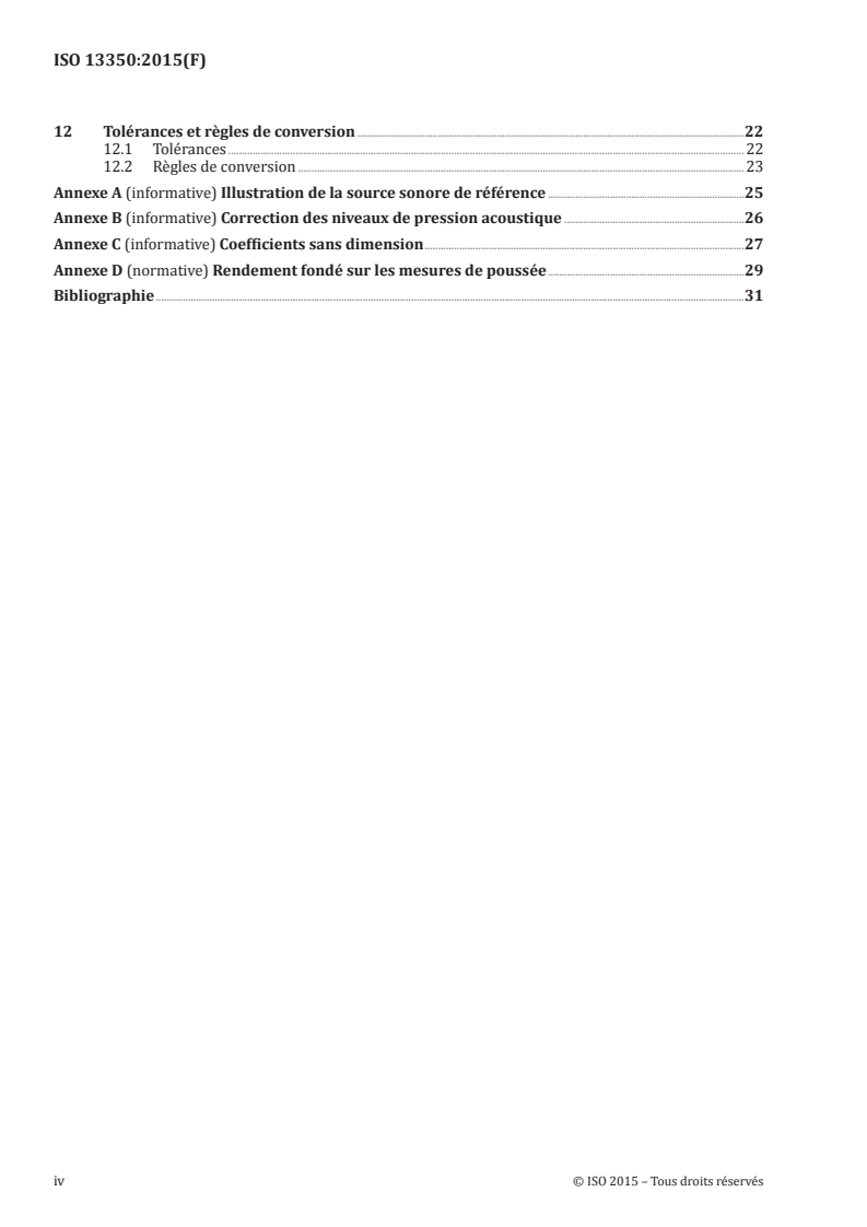 ISO 13350:2015 ISO 13350:2015 - Ventilateurs — Essai de performance des ventilateurs accélérateurs/28/2015 - Page 4 preview
