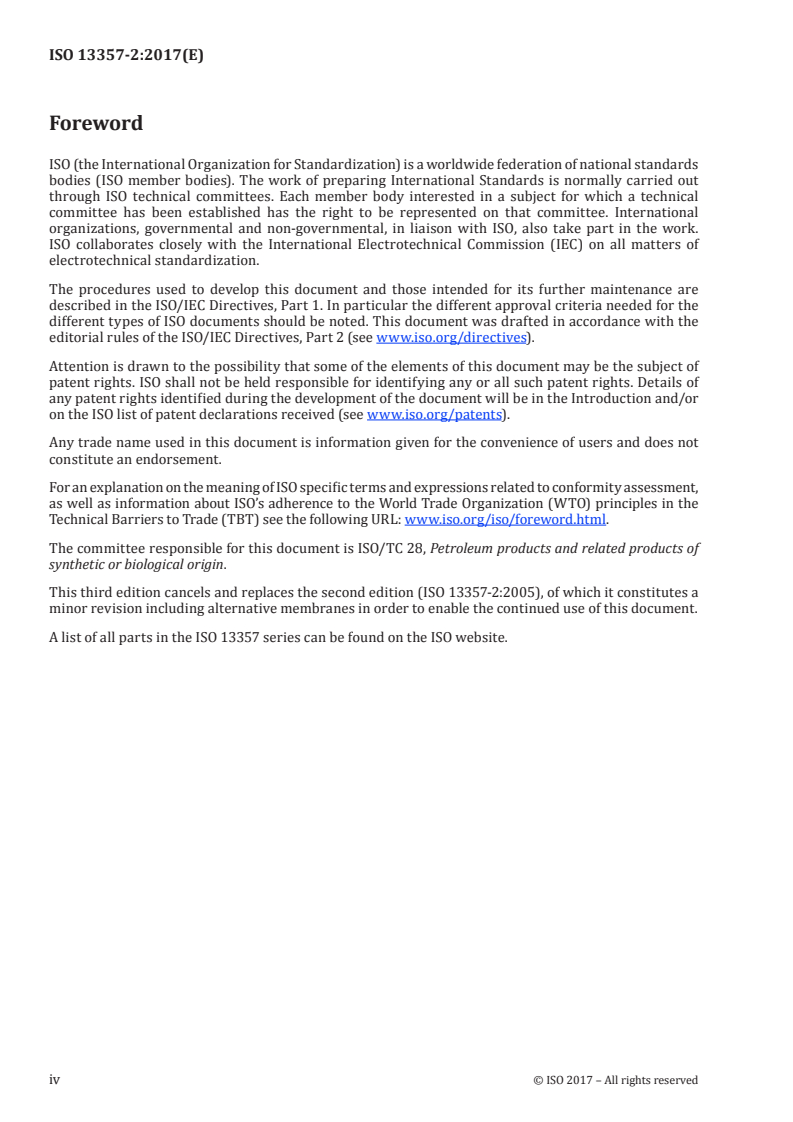 ISO 13357-2:2017 ISO 13357-2:2017 - Petroleum products — Determination of the filterability of lubricating oils — Part 2: Procedure for dry oils/9/2017 - Page 4 preview