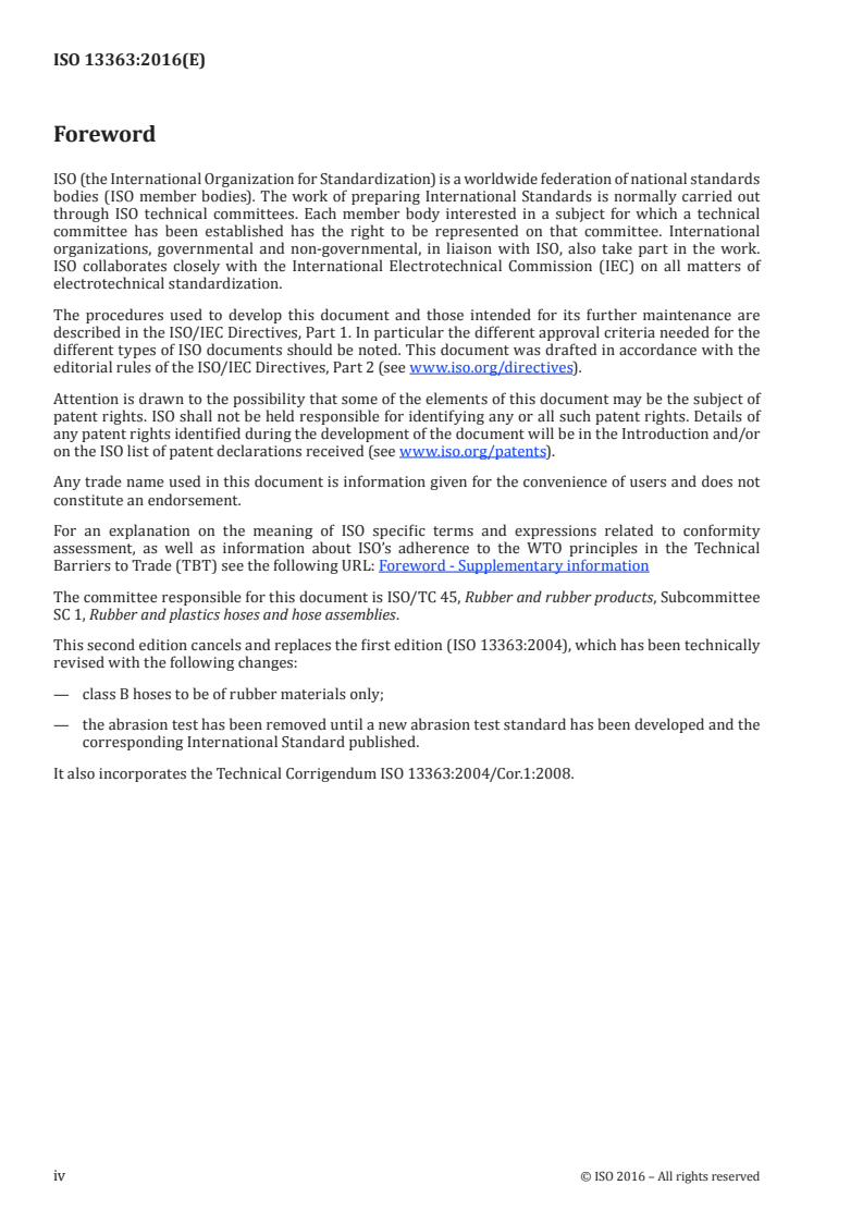 ISO 13363:2016 ISO 13363:2016 - Rubber and plastics hoses for marine-engine wet-exhaust systems — Specification/4/2016 - Page 4 preview