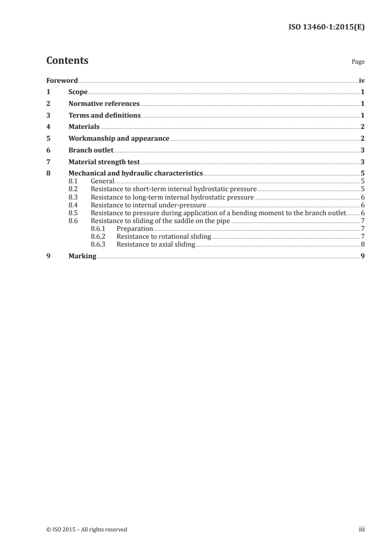 ISO 13460-1:2015 ISO 13460-1:2015 - Agricultural irrigation equipment — Plastics saddles — Part 1: Polyethylene pressure pipes/20/2015 - Page 3 preview
