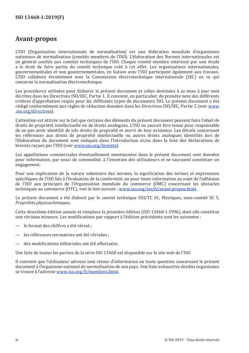 ISO 13468-1:2019 ISO 13468-1:2019 - Plastiques — Détermination du facteur de transmission du flux lumineux total des matériaux transparents — Partie 1: Instrument à faisceau unique/5/2019 - Page 4 preview