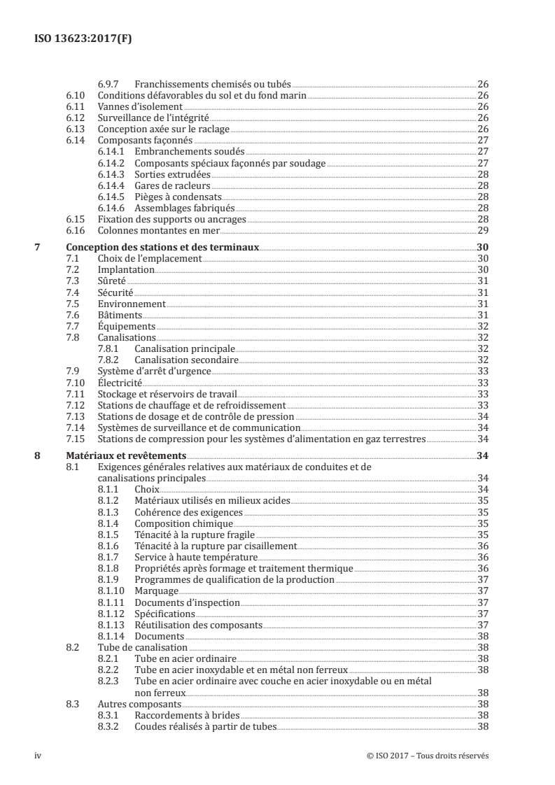 ISO 13623:2017 ISO 13623:2017 - Industries du pétrole et du gaz naturel — Systèmes de transport par conduites/22/2018 - Page 4 preview